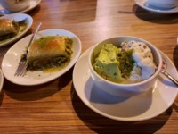 Baklava with pistachio at a local café in Gaziantep