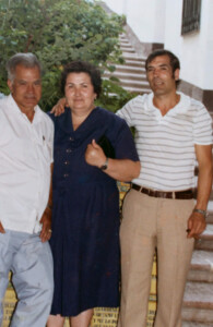 My grandfather and my grandmother with their son, Joaquín